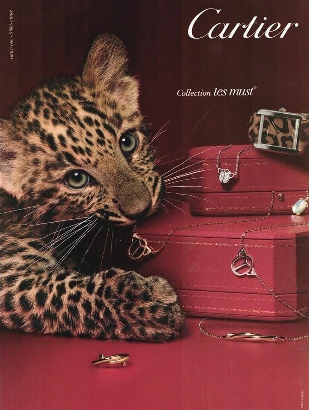 Ad for Cartier's Les Must collection.