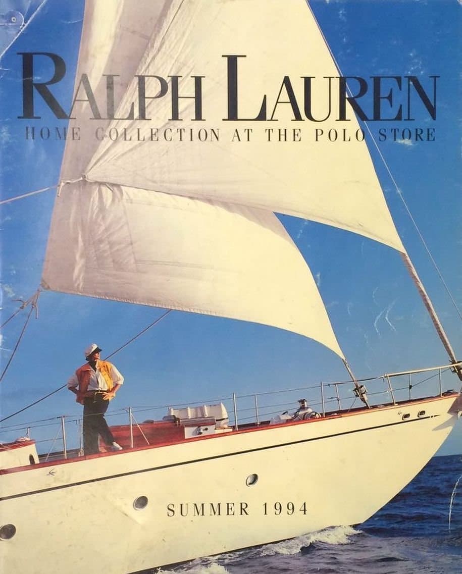 Ralph Lauren summer 1994 collection ad.